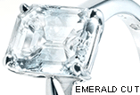 Emerald cut diamond