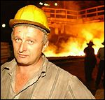 Gennady Borisov, Russian steel worker